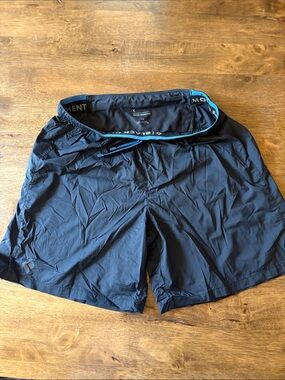 Black Diamond size Small Athletic Shorts with Blue Trim